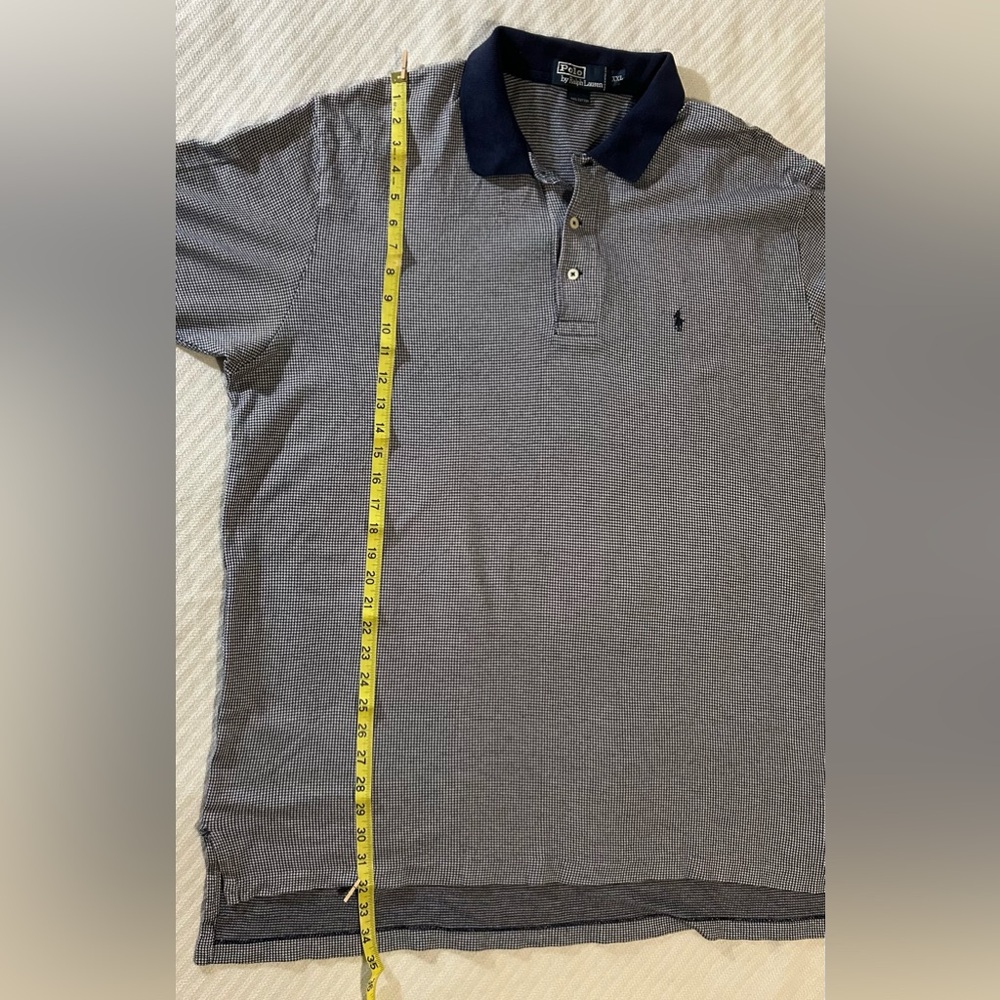 Polo by Ralph Lauren Men's Navy and White Shirt - Picture 5 of 9